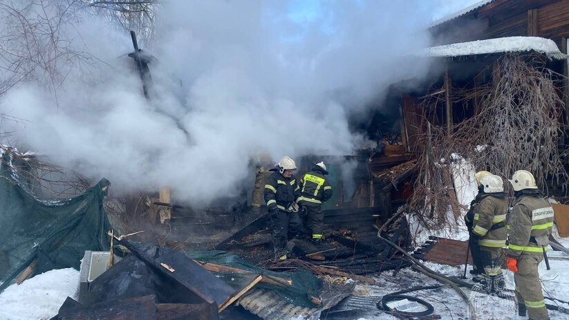 В Самаре 10 февраля потушили крупный пожар на у...