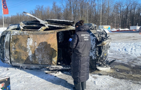 СК проводит проверку из-за ЧП с охваченной огне...